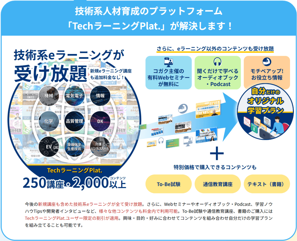 「TechラーニングPlat.」の特徴とメリット